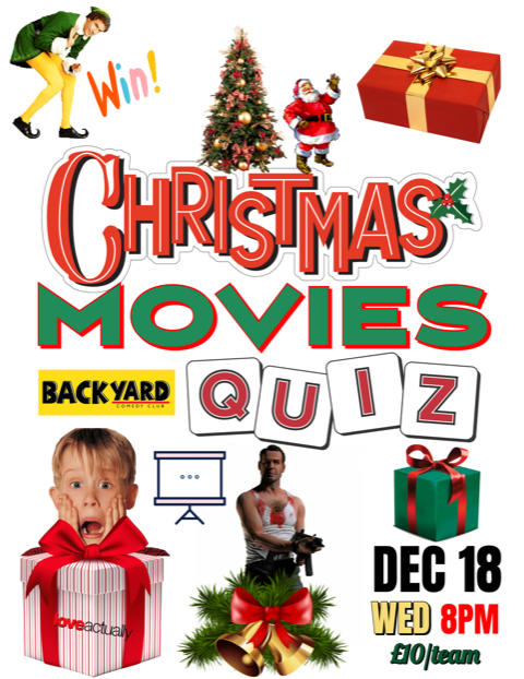 Christmas Movies Quiz - Backyard Comedy Club